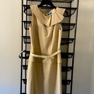 Antoni Melanie beige dress . Size 4 great for work very classy on.